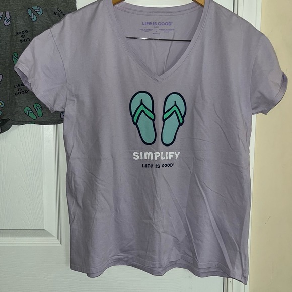 Life Is Good "Simplify" Lavender Pajamas - Picture 11 of 11